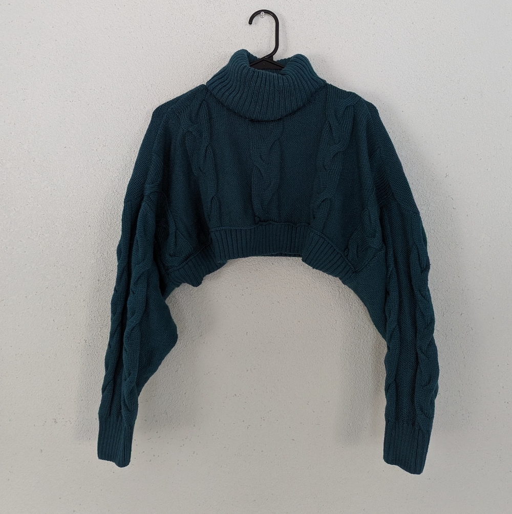Cropped Turtleneck Shrug